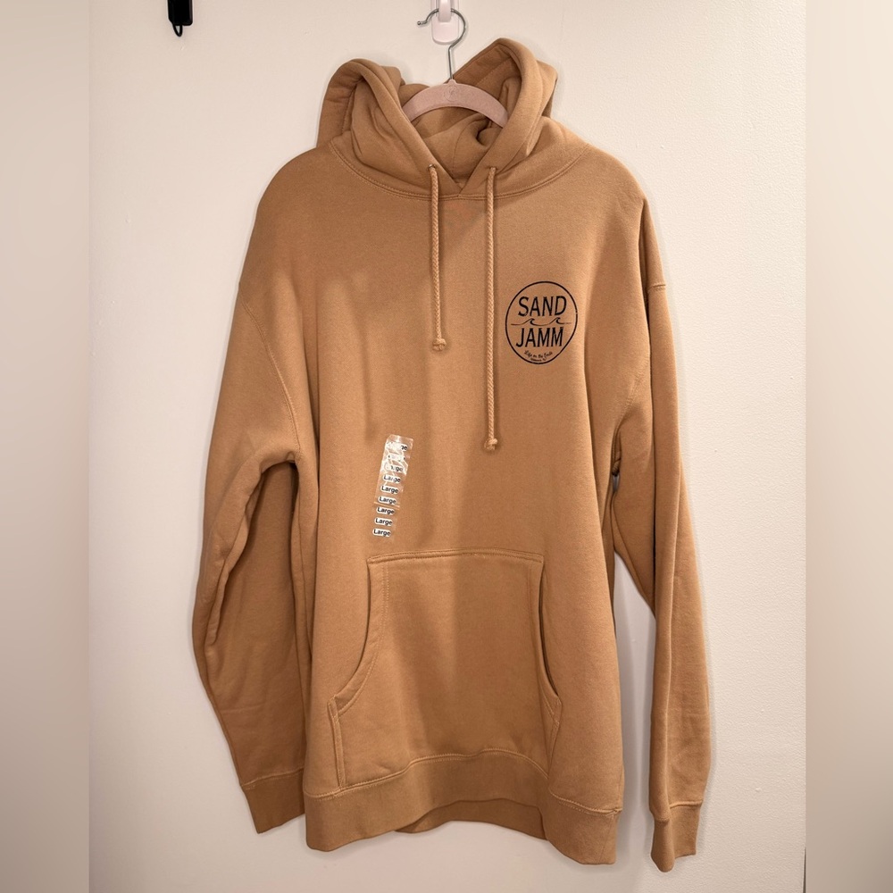 Men’s Tan Sandjamm Hoodie Size Large